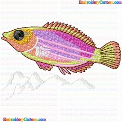 Fishes 228 Embroidery Design