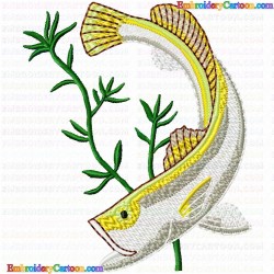 Fishes 236 Embroidery Design