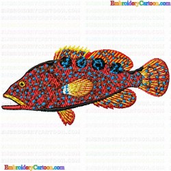 Fishes 253 Embroidery Design