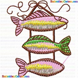 Fishes 277 Embroidery Design