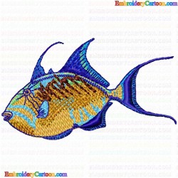 Fishes 323 Embroidery Design