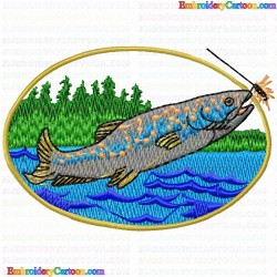 Fishes 325 Embroidery Design