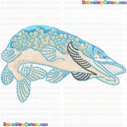 Fishes 357 Embroidery Design