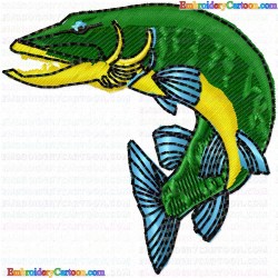 Fishes 363 Embroidery Design