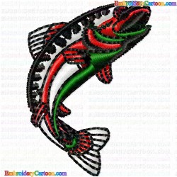 Fishes 379 Embroidery Design