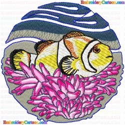 Fishes 437 Embroidery Design