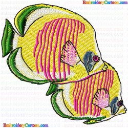 Fishes 438 Embroidery Design