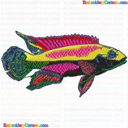 Fishes 456 Embroidery Design