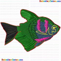 Fishes 464 Embroidery Design