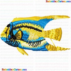 Fishes 4 Embroidery Design