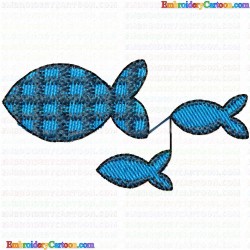 Fishes 85 Embroidery Design