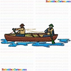 Fishing 14 Embroidery Design