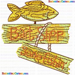 Fishing 17 Embroidery Design