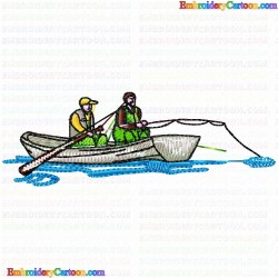 Fishing 30 Embroidery Design