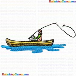 Fishing 32 Embroidery Design