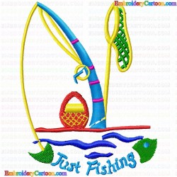 Fishing 36 Embroidery Design