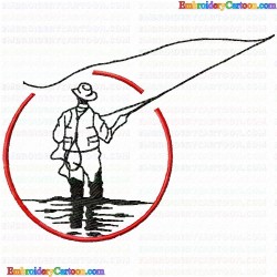 Fishing 39 Embroidery Design