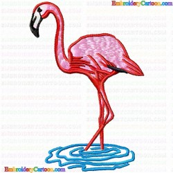 Flamingos 1 Embroidery Design