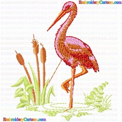 Flamingos 2 Embroidery Design