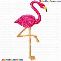 Flamingos 4 Embroidery Design