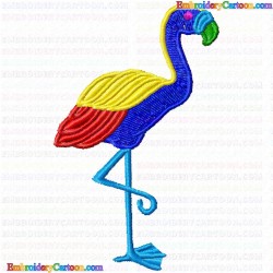 Flamingos 9 Embroidery Design