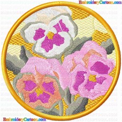 Floral 12 Embroidery Design