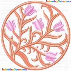 Floral Filigree 12 Embroidery Design