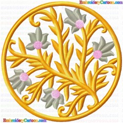 Floral Filigree 16 Embroidery Design