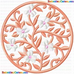 Floral Filigree 4 Embroidery Design