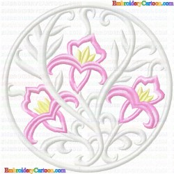 Floral Filigree 5 Embroidery Design