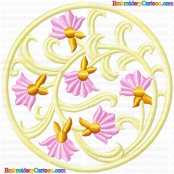 Floral Filigree 8 Embroidery Design