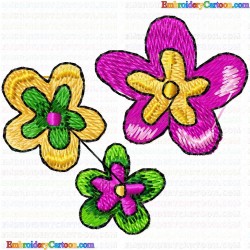 Flowers 198 Embroidery Design