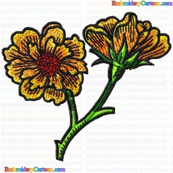 Flowers 487 Embroidery Design