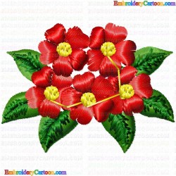 Flowers 4 Embroidery Design