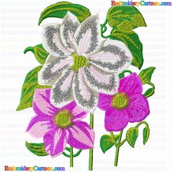 Flowers 718 Embroidery Design