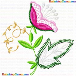 Flowers 733 Embroidery Design