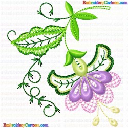 Flowers 735 Embroidery Design