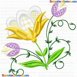 Flowers 738 Embroidery Design