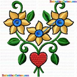 Flowers 828 Embroidery Design