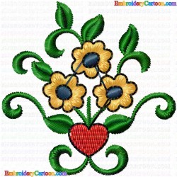 Flowers 829 Embroidery Design