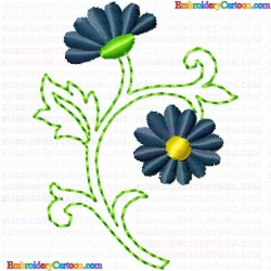 Flowers 856 Embroidery Design