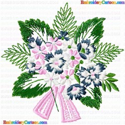 Flowers and Tree 1005 Embroidery Design