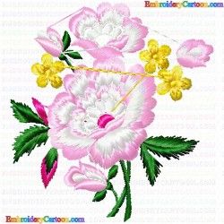 Flowers and Tree 1006 Embroidery Design