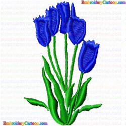 Flowers and Tree 100 Embroidery Design