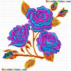 Flowers and Tree 101 Embroidery Design