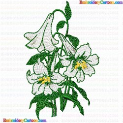 Flowers and Tree 1022 Embroidery Design