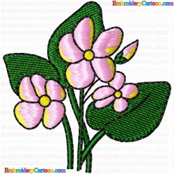 Flowers and Tree 1027 Embroidery Design