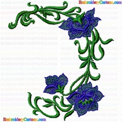 Flowers and Tree 1061 Embroidery Design