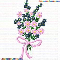 Flowers and Tree 1068 Embroidery Design