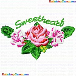 Flowers and Tree 1088 Embroidery Design